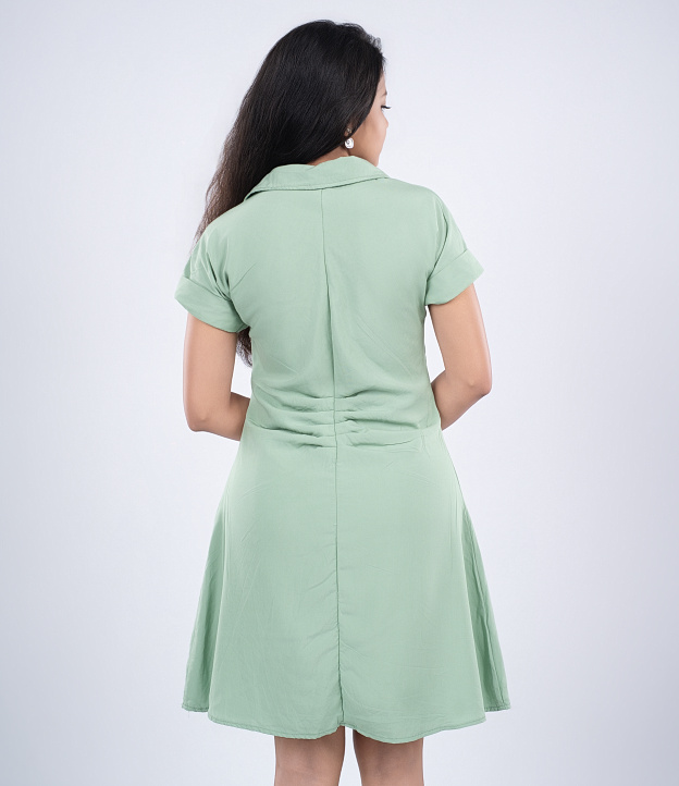 Delya Verdant Cord Dress