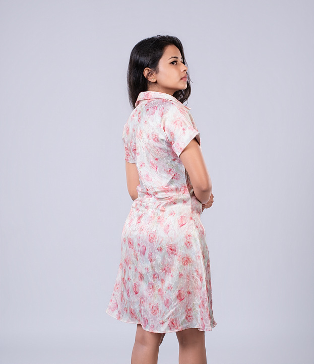 Delya Rosé Petal Dress