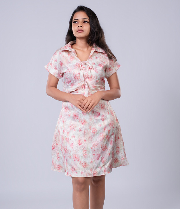 Delya Rosé Petal Dress